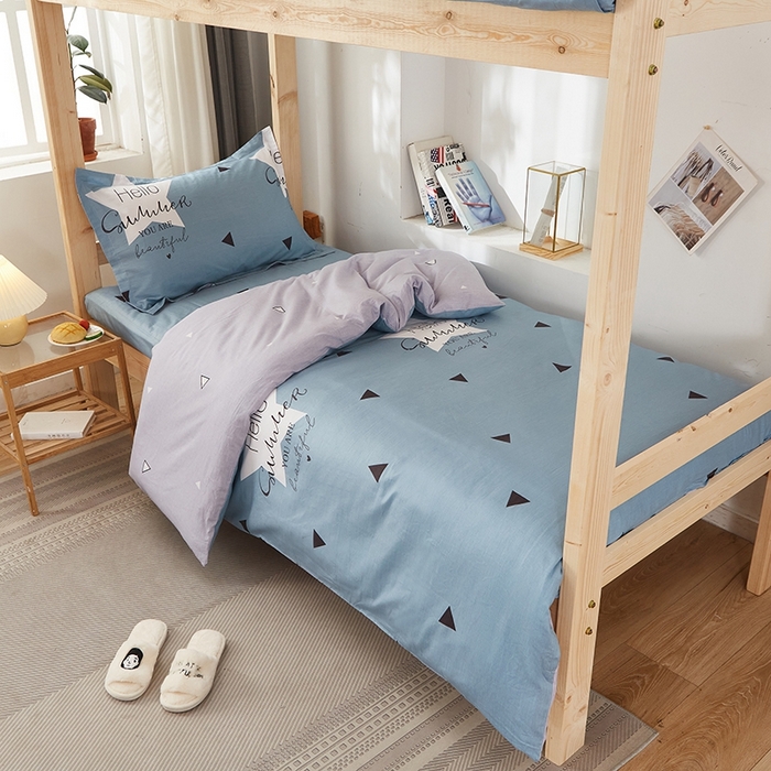 91家纺网 家纺一手货源 找家纺 恩泽2025印花学生三件套 遇见心情