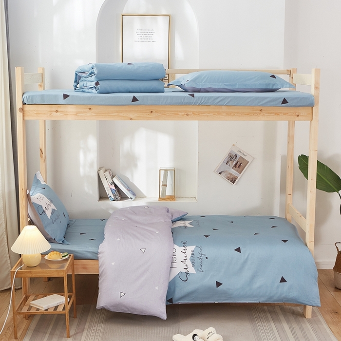 91家纺网 家纺一手货源 找家纺 恩泽2025印花学生三件套 遇见心情