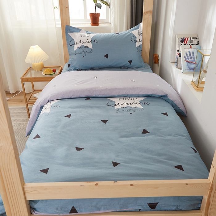 91家纺网 家纺一手货源 找家纺 恩泽2025印花学生三件套 遇见心情