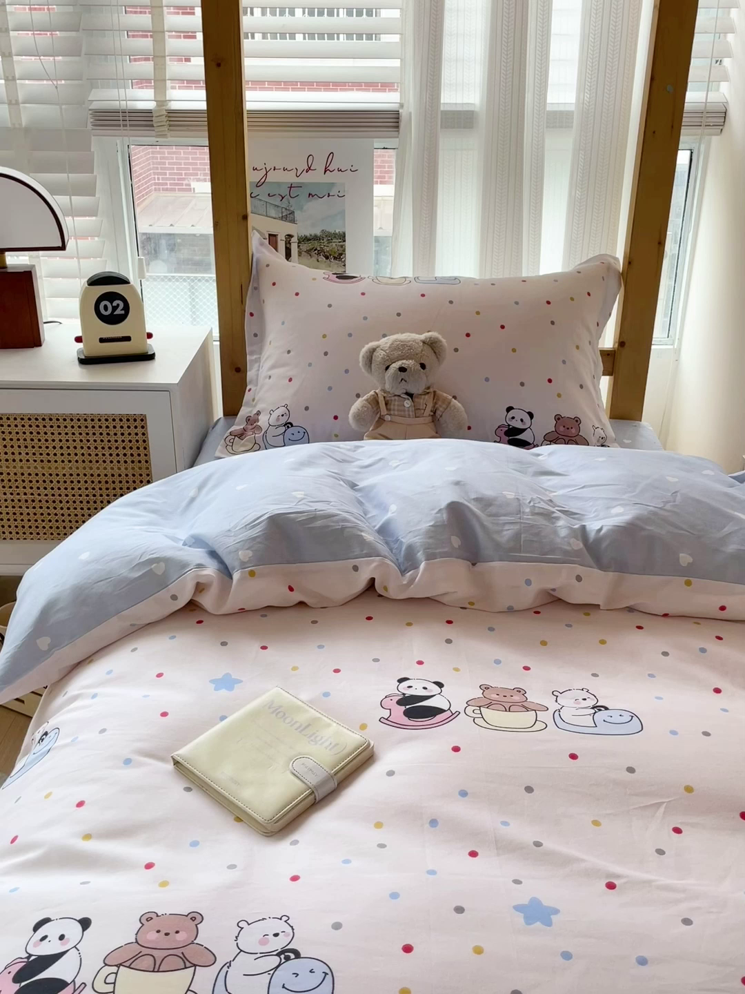 91家纺网 家纺一手货源 找家纺 恩泽2025印花学生三件套 宠物派对