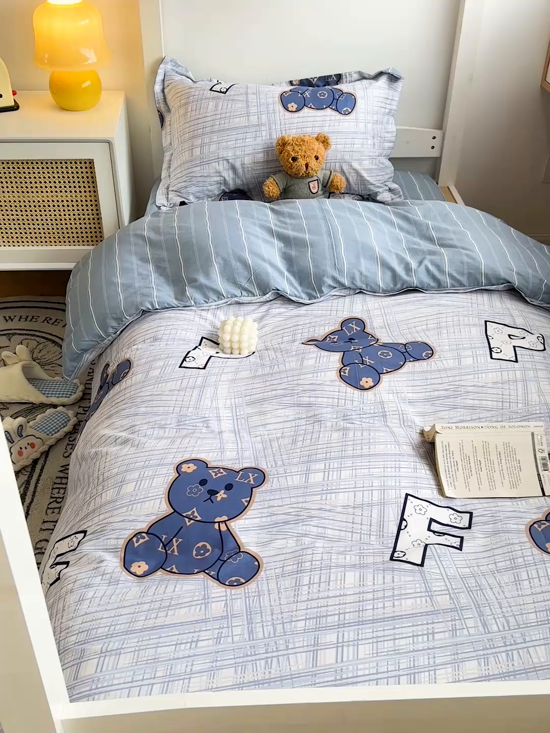 91家纺网 家纺一手货源 找家纺 恩泽2025印花学生三件套 可比乐园