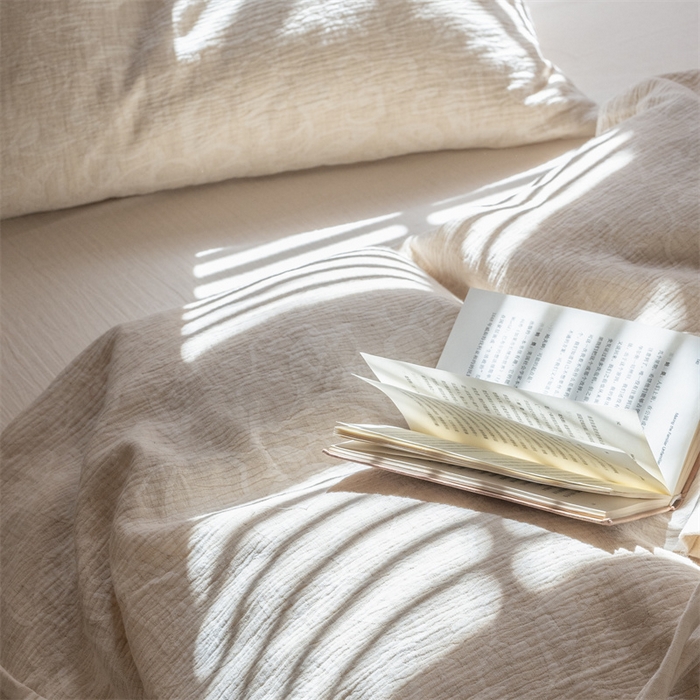 91家纺网 家纺一手货源 找家纺 （总）璞素家居 2025新款棉麻绑带款四件套