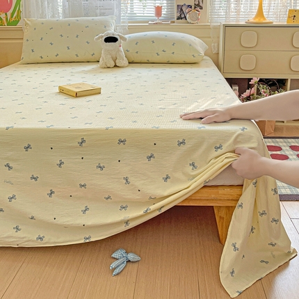 91家纺网 家纺一手货源 找家纺 （总）初念 2025春夏新款云感纱印花单床单