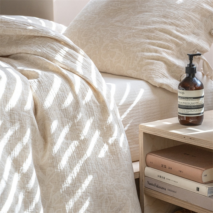 91家纺网 家纺一手货源 找家纺 （总）璞素家居 2025新款棉麻绑带款四件套