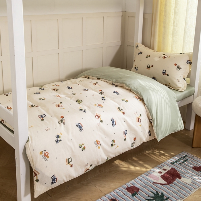 91家纺网 家纺一手货源 找家纺 （总）锦罗绣 2025新款全棉双层纱学生套件三件套