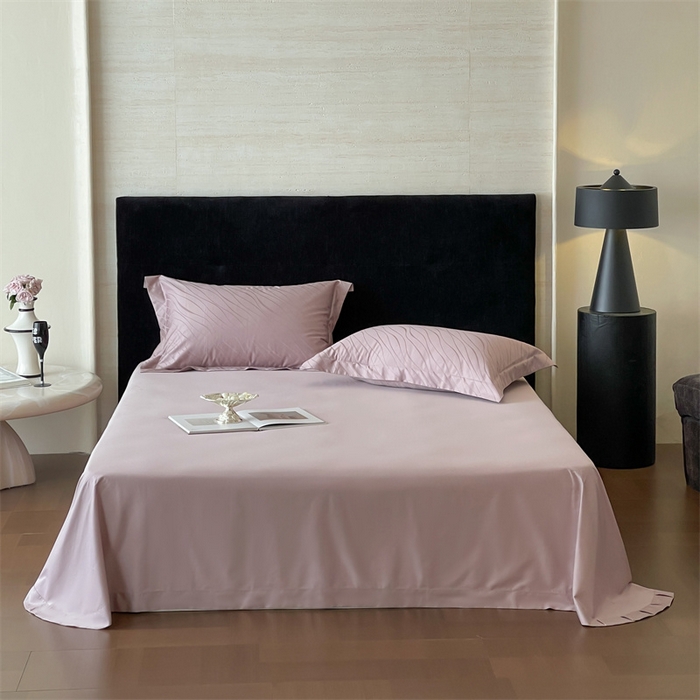 91家纺网 家纺一手货源 找家纺 凡客家居 2025新款100支（5050双股）长绒棉全棉提花四件套 布兰卡-莫奈紫