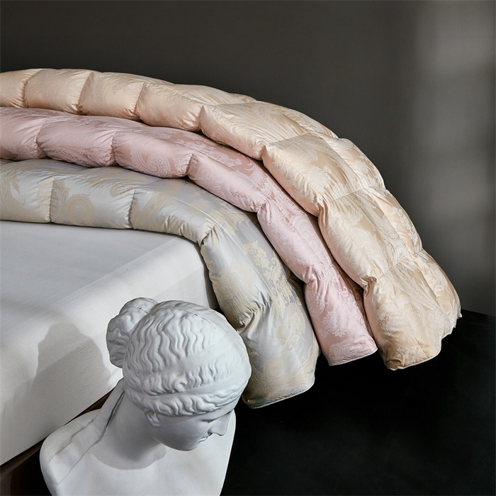 91家纺网 家纺一手货源 找家纺 （总）静若居羽绒被壳 2025新款高精密提花单层立体高端羽绒被壳自充绒羽绒被壳