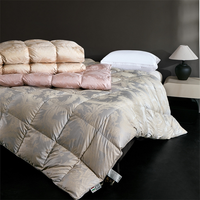 91家纺网 家纺一手货源 找家纺 （总）静若居羽绒被壳 2025新款高精密提花单层立体高端羽绒被壳自充绒羽绒被壳