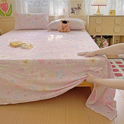 91家纺网 家纺一手货源 找家纺 （总）初念 2025春夏新款云感纱印花单床单