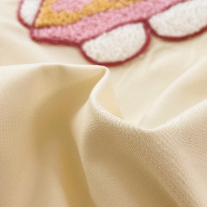 91家纺网 家纺一手货源 找家纺 如一 2025新款A类卡通印加毛巾绣水洗云朵棉四件套（提供买家秀） 美美蒂