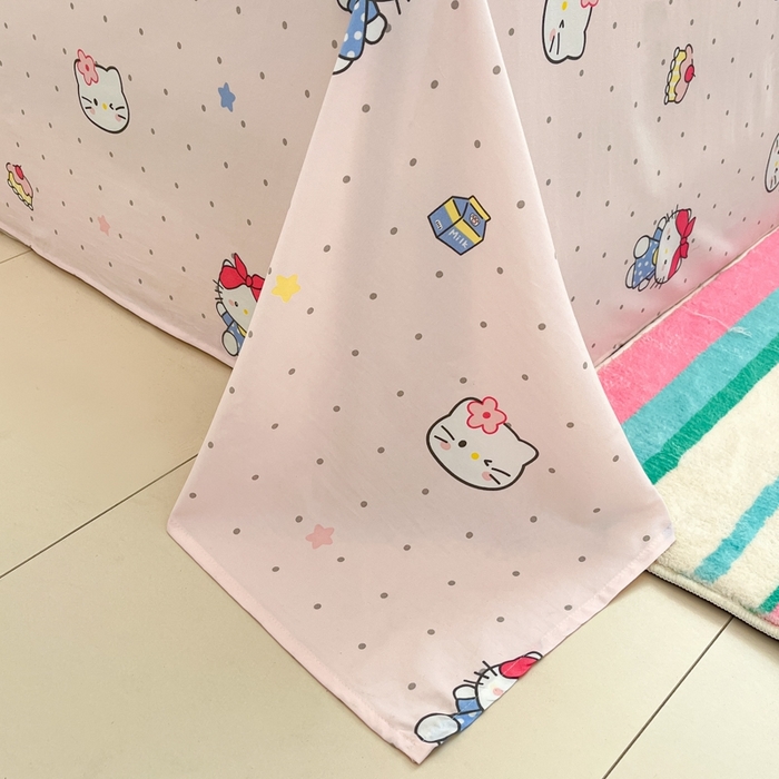 91家纺网 家纺一手货源 找家纺 如一 2025新款A类卡通印加毛巾绣水洗云朵棉四件套（提供买家秀） 淘气猫