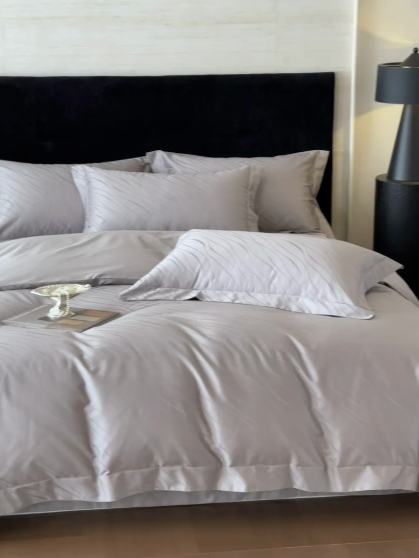 91家纺网 家纺一手货源 找家纺 （总）凡客家居 2025新款100支（5050双股）长绒棉全棉提花四件套