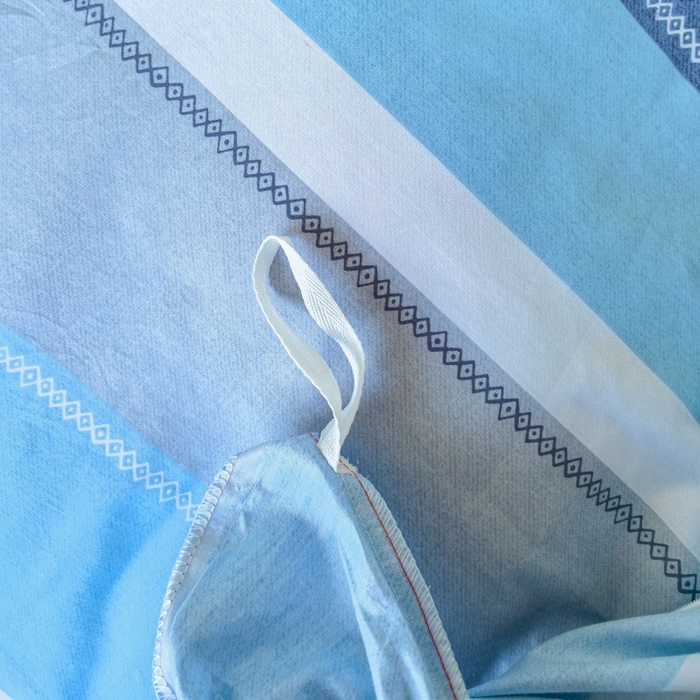 91家纺网 家纺一手货源 找家纺 锦彩家居 2025新款正宗13372全棉学生三件套全棉印花学生宿舍上下铺三件套（量大可定制价格可谈）提供买家秀 莫拉条纹