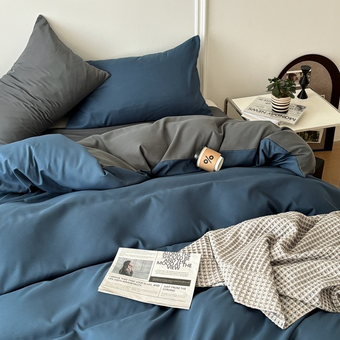 91家纺网 家纺一手货源 找家纺 （总）百花王 2025新款纯色四件套