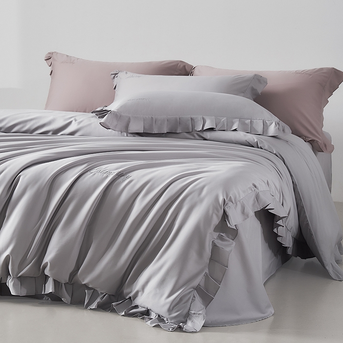 91家纺网 家纺一手货源 找家纺 轩和家居 2025新款80LF超细旦天丝棉四件套【控价468，488】 巴黎晨雾