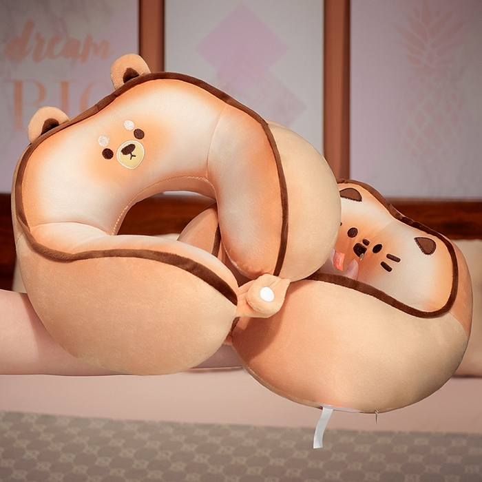 91家纺网 家纺一手货源 找家纺 （总）仟亿莱 2025新款黄油饼干驼峰U枕