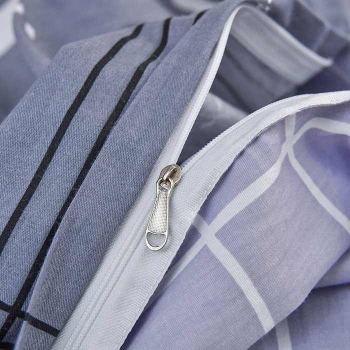 91家纺网 家纺一手货源 找家纺 乐旗家纺 2025新款全棉床笠款学生上下铺宿舍三件套六件套 校园风格