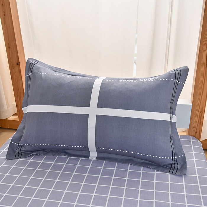 91家纺网 家纺一手货源 找家纺 乐旗家纺 2025新款全棉床笠款学生上下铺宿舍三件套六件套 校园风格