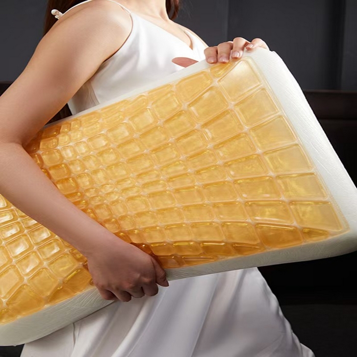 91家纺网 家纺一手货源 找家纺 （总）云熙枕业 2025春夏新款晶雅金珀悬浮凝胶枕头凉感记忆枕头枕芯单枕芯