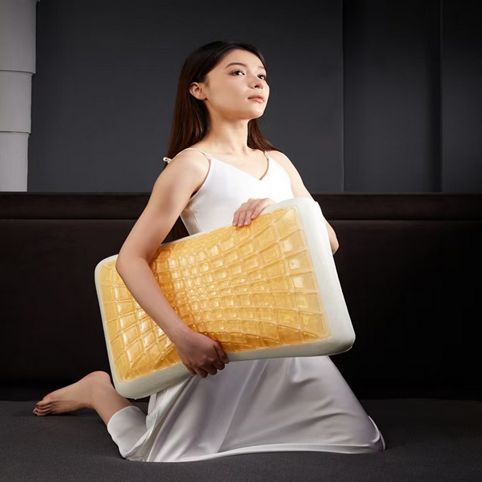 91家纺网 家纺一手货源 找家纺 （总）云熙枕业 2025春夏新款晶雅金珀悬浮凝胶枕头凉感记忆枕头枕芯单枕芯