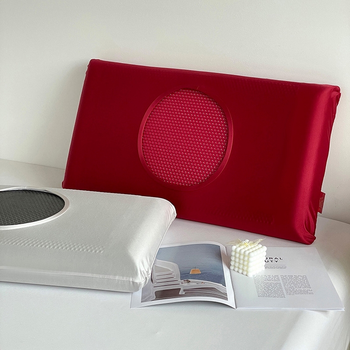 91家纺网 家纺一手货源 找家纺 靓星家纺 2025新款红石榴黑金凝胶枕枕头枕芯 红石榴黑金凝胶枕-黑色 40x70cm/只