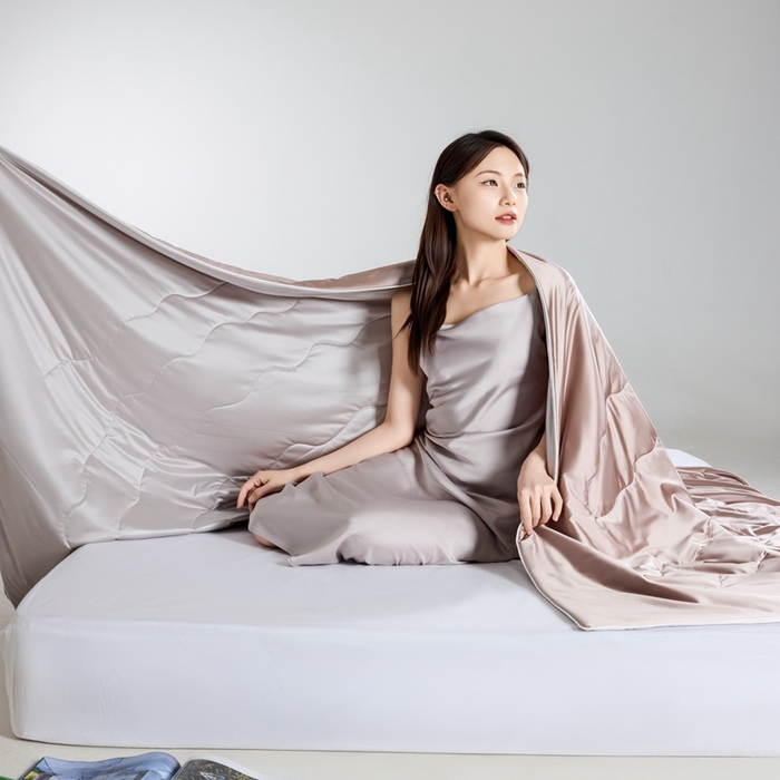 91家纺网 家纺一手货源 找家纺 （总）丽卡家纺2025新款冰丽丝锦氨凉感夏被子被芯