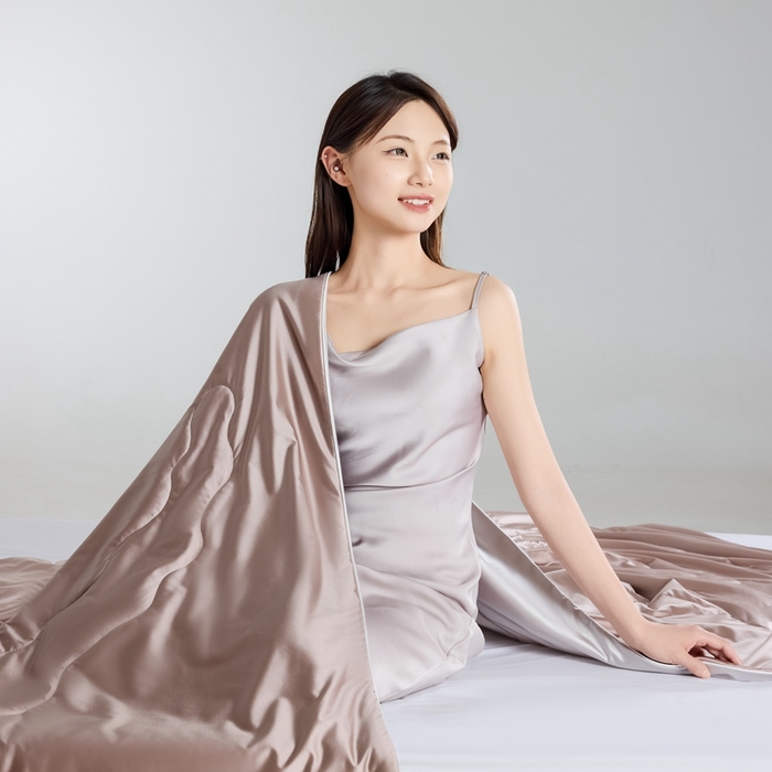 91家纺网 家纺一手货源 找家纺 （总）丽卡家纺2025新款冰丽丝锦氨凉感夏被子被芯