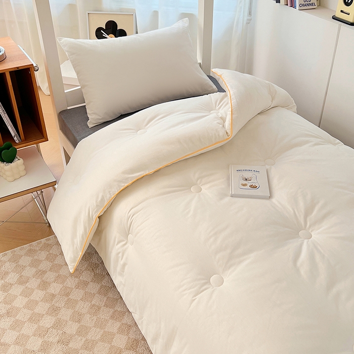 91家纺网 家纺一手货源 找家纺 （总）VIP被业 2025新款全棉纯棉学生宿舍被子直播配套大豆被芯被子被芯