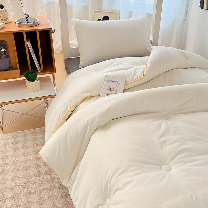 91家纺网 家纺一手货源 找家纺 （总）VIP被业 2025新款全棉纯棉学生宿舍被子直播配套大豆被芯被子被芯