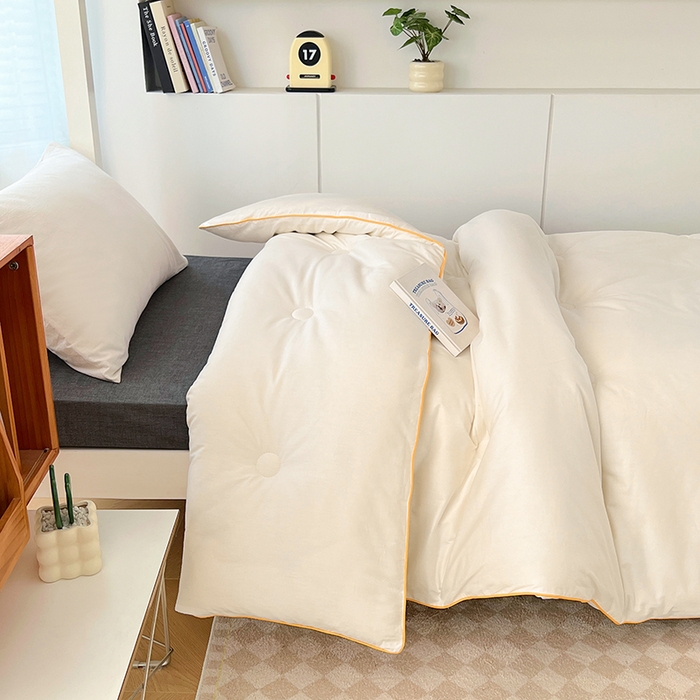 91家纺网 家纺一手货源 找家纺 （总）VIP被业 2025新款全棉纯棉学生宿舍被子直播配套大豆被芯被子被芯