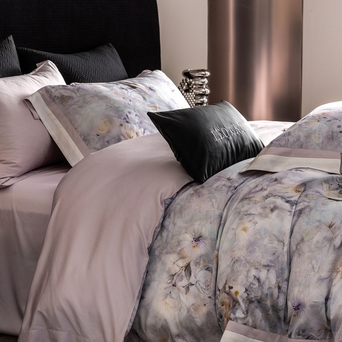 91家纺网 家纺一手货源 找家纺 涞澳家纺 2025新款天丝数码印花四件套 谷兰