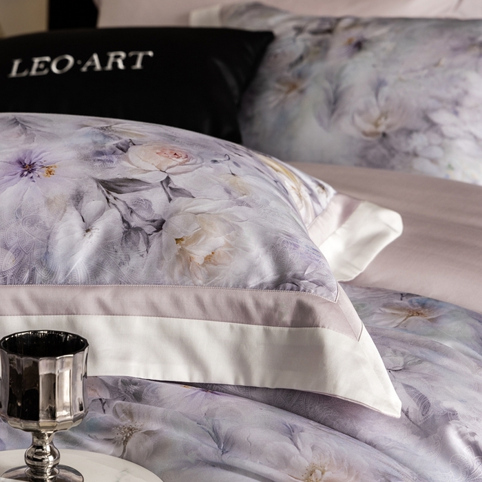 91家纺网 家纺一手货源 找家纺 涞澳家纺 2025新款天丝数码印花四件套 谷兰