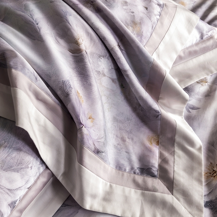 91家纺网 家纺一手货源 找家纺 涞澳家纺 2025新款天丝数码印花四件套 谷兰