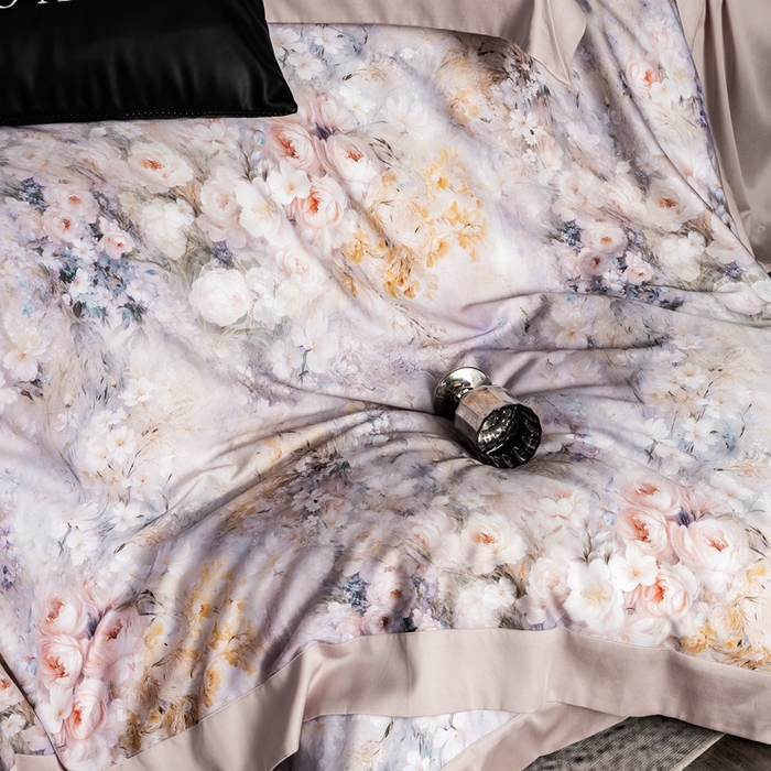 91家纺网 家纺一手货源 找家纺 涞澳家纺 2025新款天丝数码印花四件套 景明