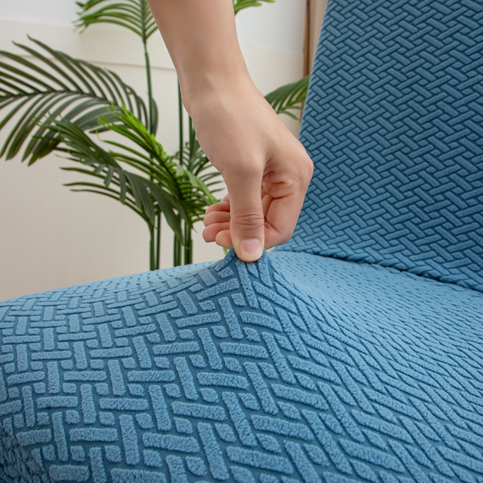 91家纺网 家纺一手货源 找家纺 沐沐家纺 2026新款摇粒绒裙边椅子套 摇粒绒—孔雀蓝 椅套/只