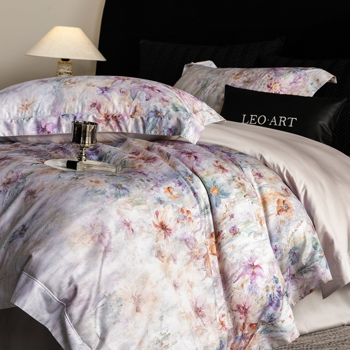 涞澳家纺 2025新款天丝数码印花四件套 轻语