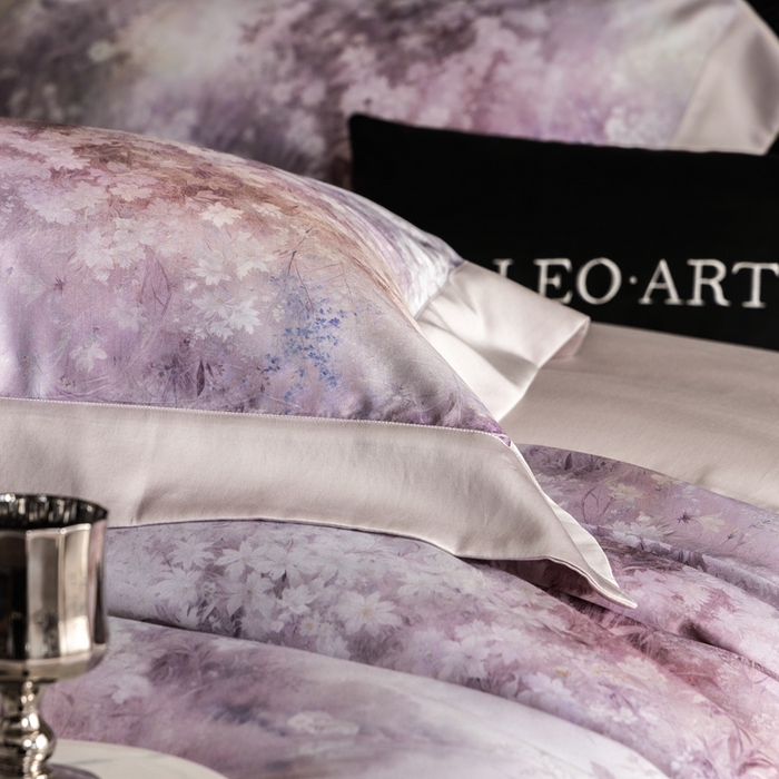 91家纺网 家纺一手货源 找家纺 涞澳家纺 2025新款天丝数码印花四件套 晚意