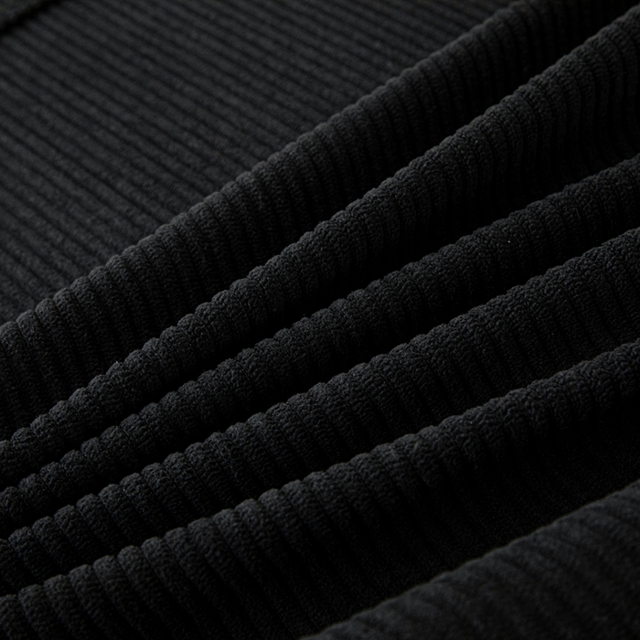 91家纺网 家纺一手货源 找家纺 沐沐家纺 2026新款灯芯绒立体护腰靠枕 立体灯芯绒-黑色