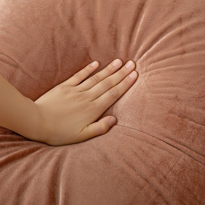 91家纺网 家纺一手货源 找家纺 沐沐2026新款宝宝绒三角靠背 咖啡色