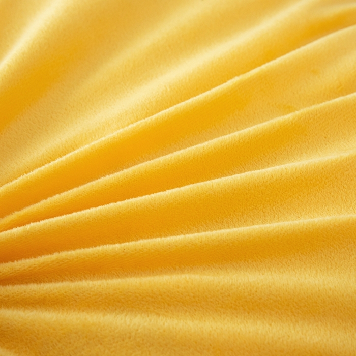 91家纺网 家纺一手货源 找家纺 沐沐2026新款宝宝绒三角靠背 明黄色