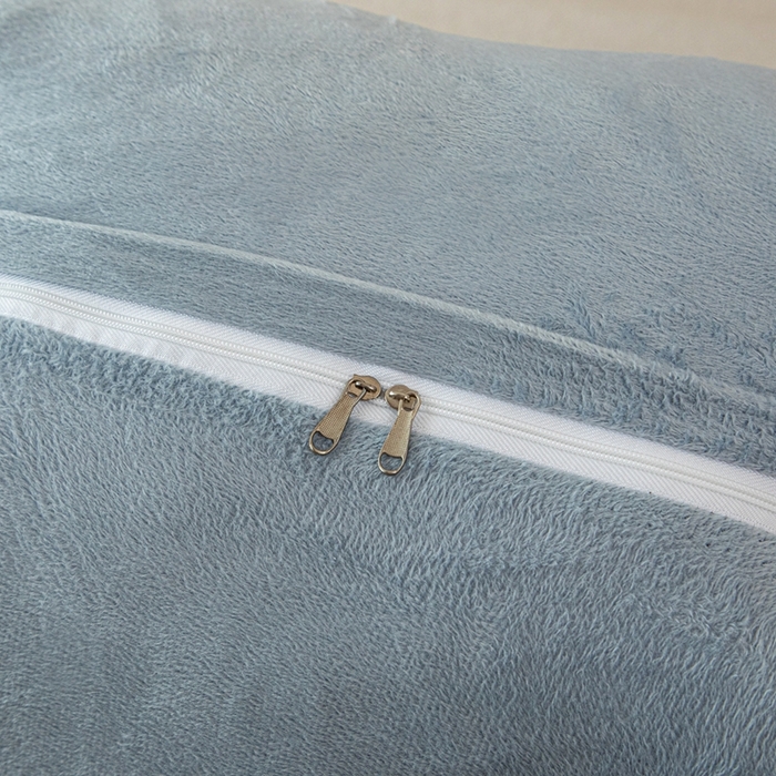 91家纺网 家纺一手货源 找家纺 沐沐2026新款宝宝绒三角靠背 浅灰色