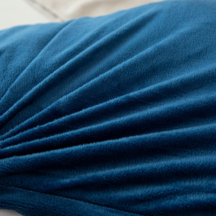 91家纺网 家纺一手货源 找家纺 沐沐2026新款宝宝绒三角靠背 深蓝色