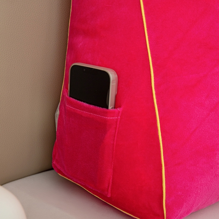 91家纺网 家纺一手货源 找家纺 沐沐2026新款宝宝绒三角靠背 树莓粉