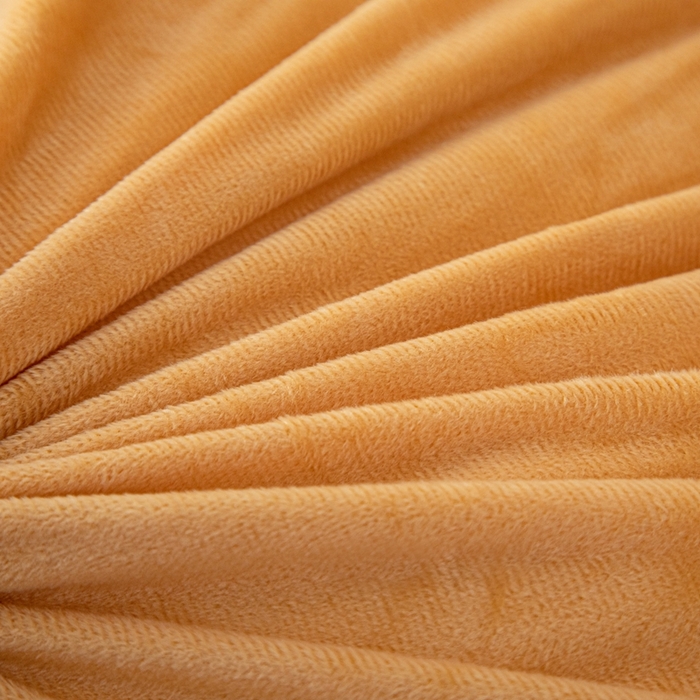 91家纺网 家纺一手货源 找家纺 沐沐2026新款宝宝绒三角靠背 杏黄色