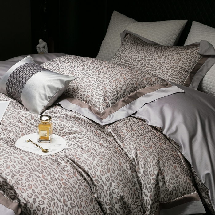 91家纺网 家纺一手货源 找家纺 涞澳家纺 2025新款100支全棉提花四件套 马丁