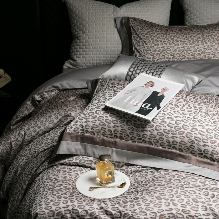 91家纺网 家纺一手货源 找家纺 涞澳家纺 2025新款100支全棉提花四件套 马丁