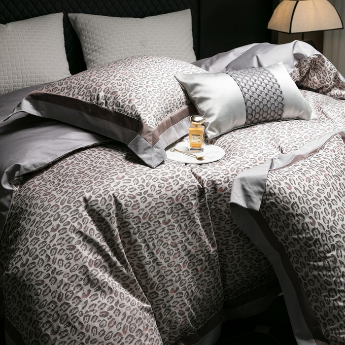 91家纺网 家纺一手货源 找家纺 涞澳家纺 2025新款100支全棉提花四件套 马丁