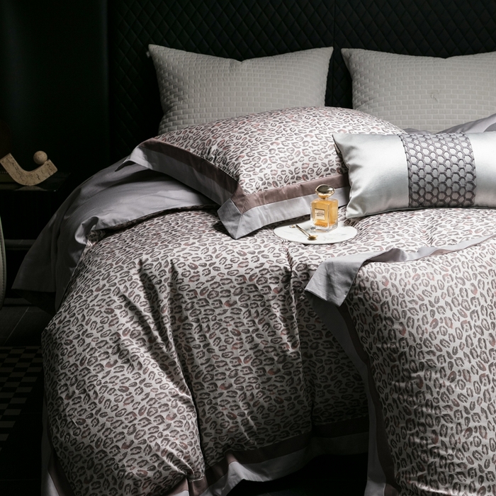 91家纺网 家纺一手货源 找家纺 涞澳家纺 2025新款100支全棉提花四件套 马丁