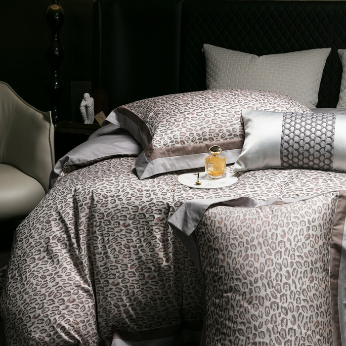 91家纺网 家纺一手货源 找家纺 涞澳家纺 2025新款100支全棉提花四件套 马丁