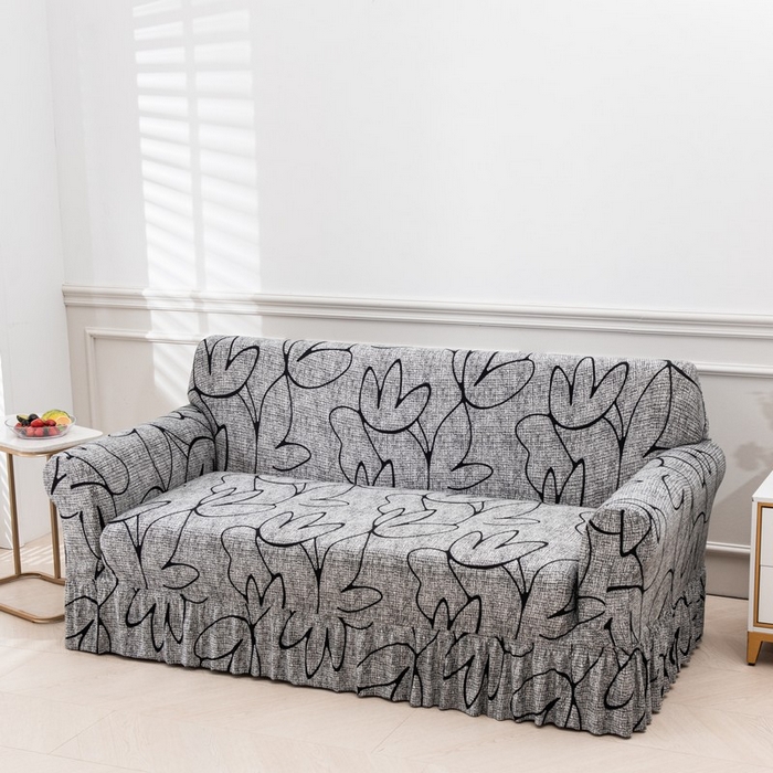 91家纺网 家纺一手货源 找家纺 兴妮雅家纺 2025新款冯赛英花边沙发套 繁华